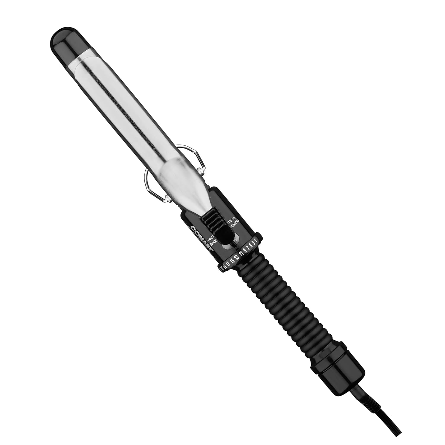 Conair Instant Heat 1-Inch Curling Iron, 1-Inch Barrel Produces Classic Curls, Hair Curler for Short, Medium, and Long Hair, 25 Heat Setting Hair Curling Iron, Black