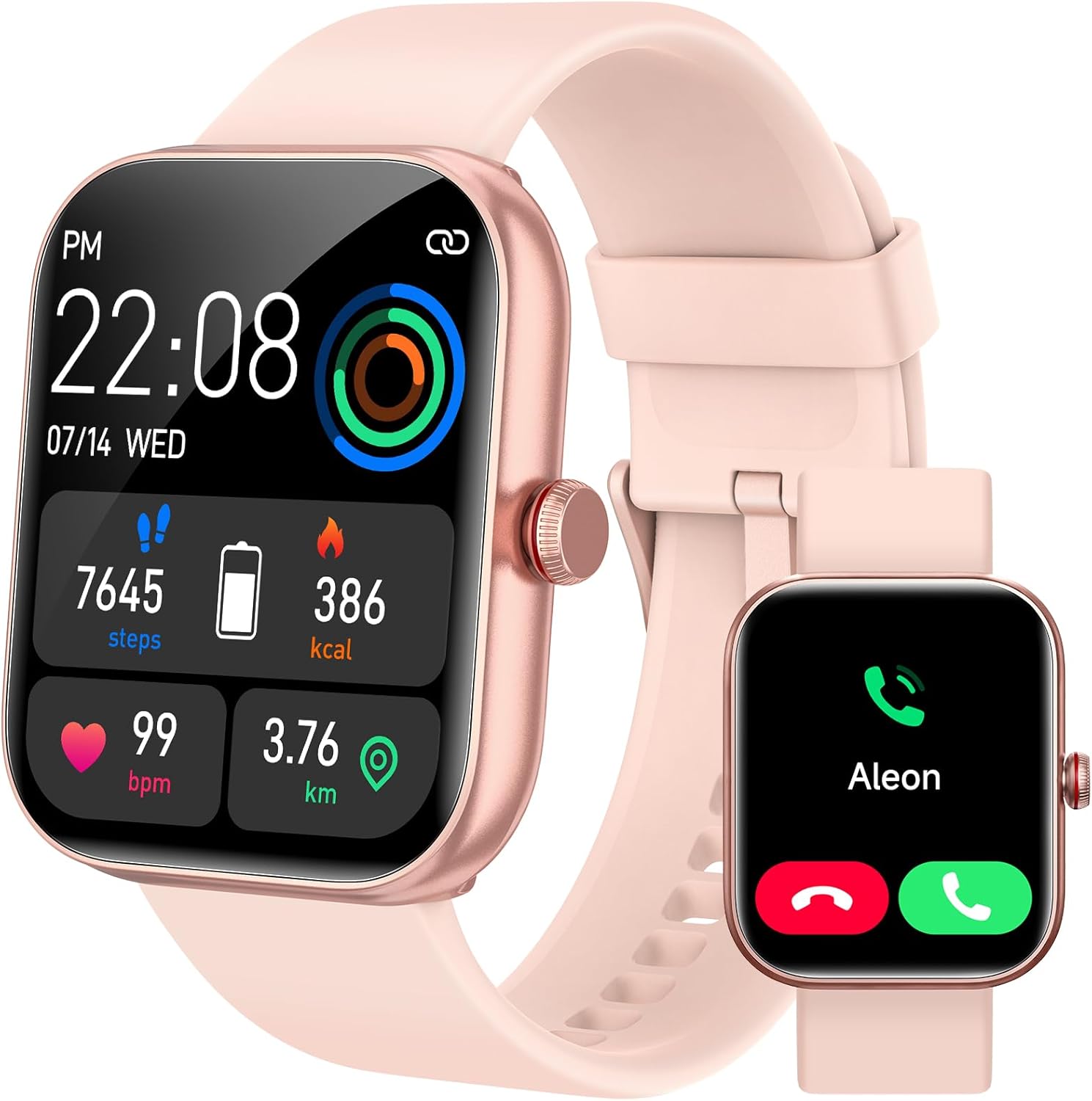 Smart Watch for Women, Smartwatch for iPhone &amp; Android Bluetooth (Answer\/Call) Built-in Alexa, 1.91" HD Fitness Tracker with 105+ Sport Modes, IP68 Waterproof, Sleep\/Heart Rate\/SpO2\/Stress